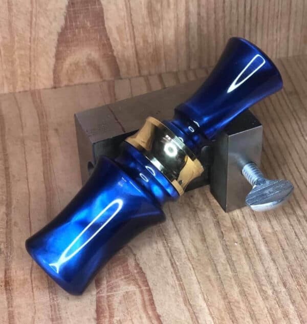 Blue Pearl cast acrylic rod