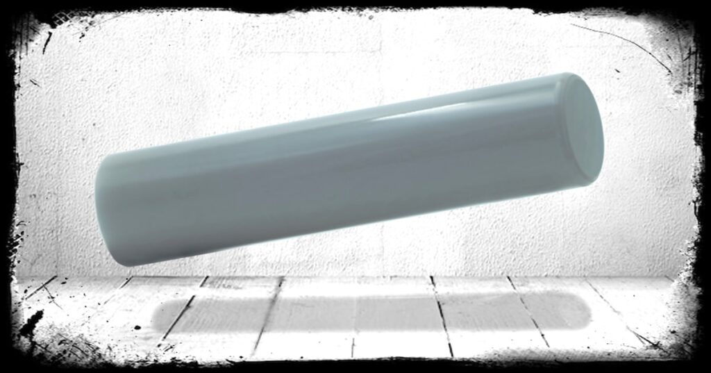 Light Grey Solid Cast Acrylic Rod