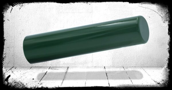 OD Green Solid cast acrylic rod