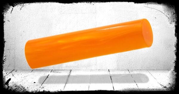 Orange Pearl Cast Acrylic Rod
