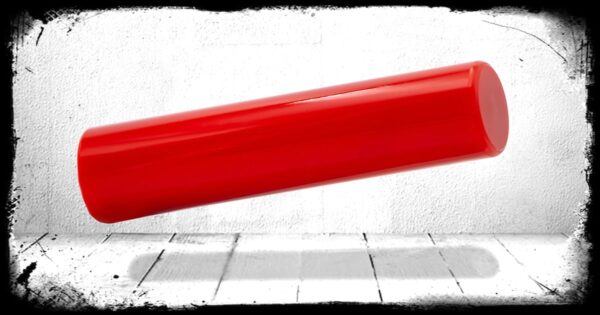 Ferrari Red Solid Cast Acrylic Rod