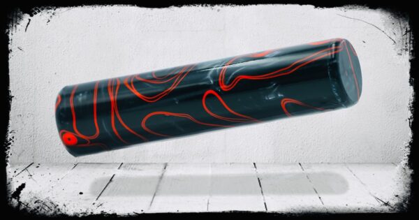 Midnight Rage Swirl Cast Acrylic Rod