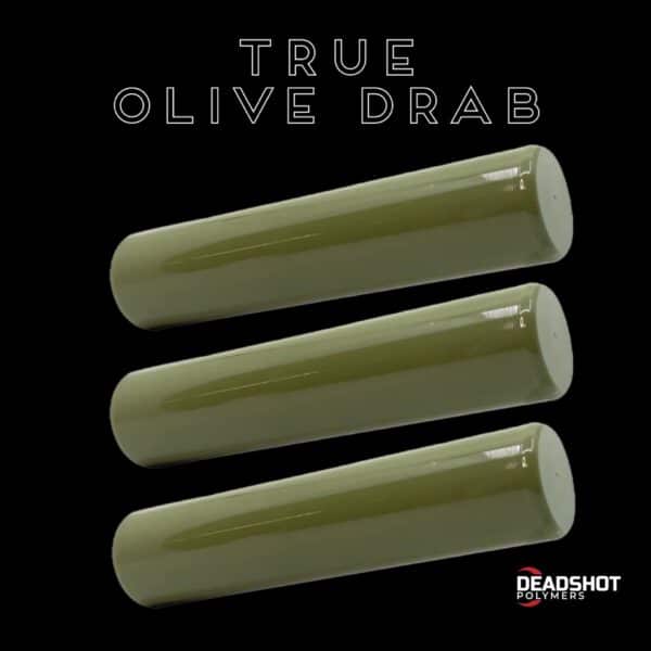 True Olive Drab - Solid Cast Acrylic Rod